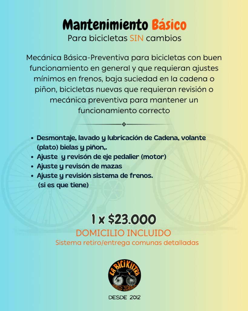 Mantención Básica sin Cambios