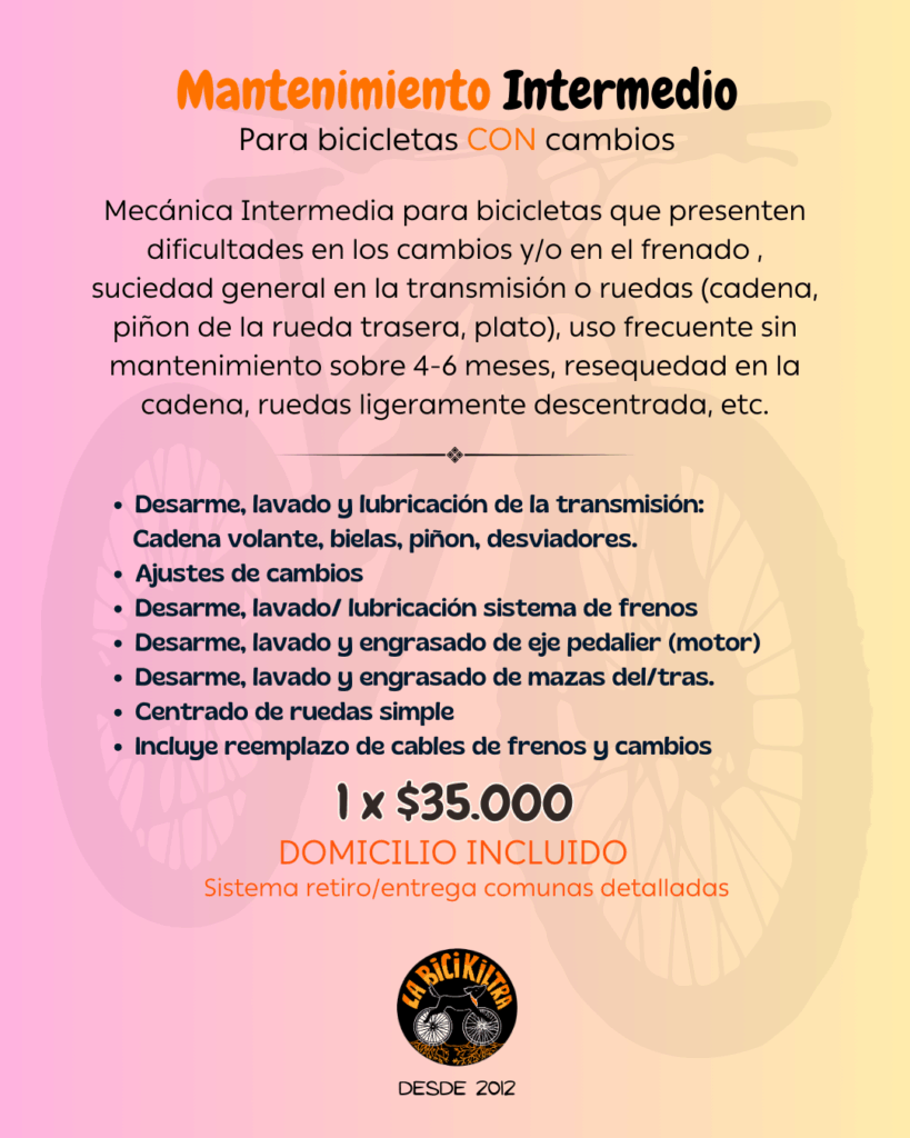 Mantención intermedia con cambios